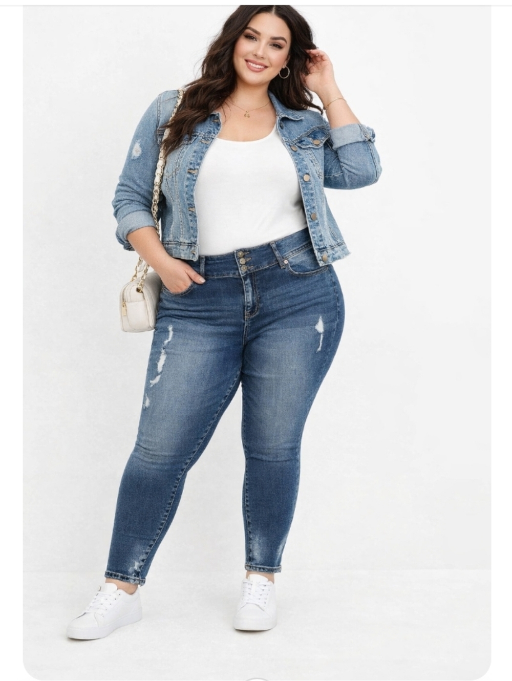 Torrid Size 26R Distressed Jeggings High Rise Stretch Denim Blue